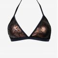 Μαγιό τρίγωνο Rock Club - Black/Bronze Lurex τοπ Bikini - Cup B/C