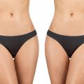 Γυναικειο brazil slip Walk - Μαύρο Brief από ίνες bamboo - 2 pack