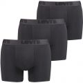 Ανδρικό Boxer Levi's - Fashion λάστιχο - Μαύρο - 3 pack - Regular Fit - Cotton