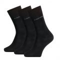 Ανδρικές Κάλτσες Calvin Klein - Μαύρες - Logo - Cotton - 3 Pack