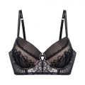 Σουτιέν Dorina SKYLAR - Μαύρο Push Up - Δαντέλα - Cup D - Polyamide - Regular Fit