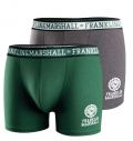 Ανδρικά boxer Franklin and Marshall - Γκρι - Πράσινο - 2 pack