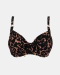 Γυναικείο Μαγιό top Rock Club - Animal print - Bikini για μεγάλο στήθος - Regular Fit - Lycra - Cup E