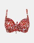 Γυναικείο Μαγιό top Rock Club - Corals print - Bikini για μεγάλο στήθος - Regular Fit - Lycra - Cup E