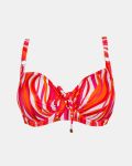Γυναικείο Μαγιό top Rock Club - Waves print - Bikini για μεγάλο στήθος - Regular Fit - Lycra - Cup E