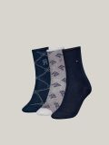 Γυναικείες Κάλτσες Tommy Hilfiger - Giftbox - Navy  με σχέδιο - 3 Pack - Cotton