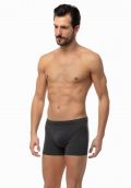 Ανδρικό Boxer Minerva - Sporties - Γκρι - Εσωτερικό Λάστιχο - 3 pack - Regular Fit - Cotton