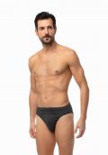 Ανδρικό slip Minerva - Sporties - Γκρι - Εσωτερικό Λάστιχο - 3 pack - Regular Fit - Cotton