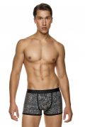 Ανδρικό MED Ανδρικό Boxer DEUS - Γκρι Print - Regular Fit - Modal