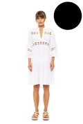 Γυναικείο Beachdress Pink Label -  Φόρεμα - Μαύρο - Regular Fit - Viscose