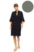 Γυναικείο Beachdress Pink Label -  Oil Green - Mini Φόρεμα - Regular Fit - Viscose