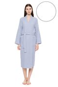 Γυναικεία Ρόμπα Pink Label - Midi - Λευκή - Cotton - Regular Fit