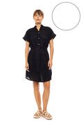 Γυναικείο Beachdress Pink Label -  Φόρεμα Σεμιζιέ - Λευκό - Regular Fit - Cotton
