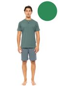 Ανδρική Καλοκαιρινή Πυτζάμα Ulisse - Sea Green - Print - Κοντό μανίκι - Cotton