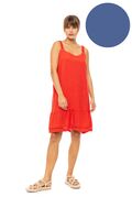 Γυναικείο Beachdress Pink Label -  Φόρεμα - Cosmos Blue - Regular Fit - Viscose