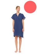 Γυναικείο Νυχτικό Pink Label -  Coral - Κοντό Μανίκι - Cotton