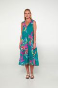 Γυναικείο Beachwear Vamp - Καλοκαιρινό φόρεμα - Print Φυλλώματα