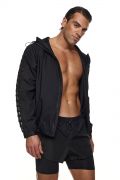 MED Ανδρικό FITNESS JACKET ELON - Μαύρο - Regular Fit - Polyester