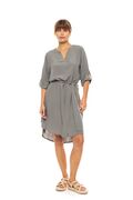 Γυναικείο Beachdress Pink Label - Φόρεμα - Oil Green - Regular Fit - Viscose