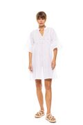 Γυναικείο Beachdress Pink Label -  Φόρεμα με κοφτό κέντημα - ΛΕΥΚΟ - Regular Fit - CottonΓυναικείο Beachdress Pink Label -  Φόρεμα με κοφτό κέντημα - ΛΕΥΚΟ - Regular Fit - Cotton