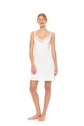 Γυναικείο Νυχτικό Pink Label - Τιράντα - Λευκό - Bamboo - NIGHTGOWN