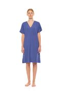 Γυναικείο Νυχτικό Pink Label -  Cosmos Blue - Κοντό Μανίκι - Bamboo