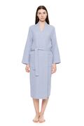 Γυναικεία Ρόμπα Pink Label - Midi - Blue Cloud - Cotton - Regular Fit