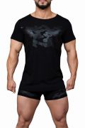 Ανδρική μπλούζα MED Jason - T-Shirt μαύρο με τύπωμα - Κοντό μανίκι
