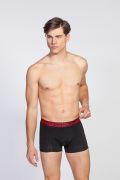 MED Ανδρικό boxer ALBIE - Μαύρο - Κόκκινο λάστιχο