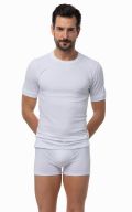 Ανδρικό φανελάκι Minerva Sporties - Λευκό - Κοντομάνικο - 2 Pack - Regular Fit - Cotton