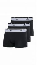 Ανδρικό boxer Adidas - Μαύρο - Λευκό λάστιχο - 3 pack - Regular Fit - Cotton