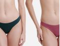 Γυναικείο brazil slip Walk - Multicolor Brief από ίνες bamboo - 2 pack