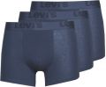 Ανδρικό Boxer Levi's - Fashion λάστιχο - Μπλε - 3 pack - Regular Fit - Cotton