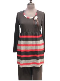 Γυναικείο Homewear Claire Katrania - Ριγέ - Μακρύ Παντελόνι Γυναικείο Homewear Claire Katrania - Ριγέ - Μακρύ Παντελόνι