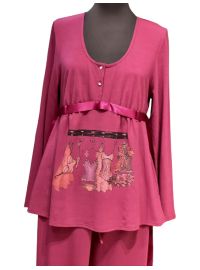 Γυναικεία Πυτζάμα Penky - Modal - Φουξ