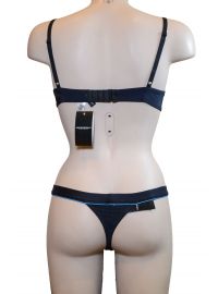 Σετ Σουτιέν Armani & String - Μπλε - Σχέδιο - B cup