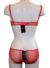 Σετ Σουτιέν Armani & Slip - Κόκκινο - Δαντέλα - B cup