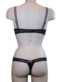 Σετ Σουτιέν Selmark & String - Μαύρο - Δαντέλα - C cup