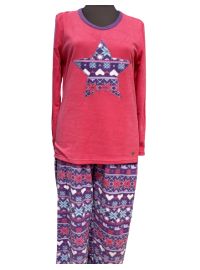 Γυναικεία Πυτζάμα Doremi - Fleece - Φουξ - Εμπριμέ