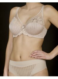 Σουτιέν Selene Mariluz - Μπεζ - Για μεγάλο στήθος - Τέλειο Κράτημα - Cup D