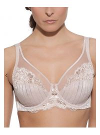 Σουτιέν Selene Mariluz - Μπεζ - Για μεγάλο στήθος - Τέλειο Κράτημα - Cup D