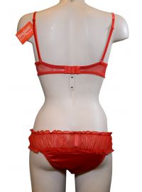 Σετ Σουτιέν Biagiotti & String - Σατέν Κόκκινο - B cup