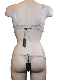 Σετ Σουτιέν Free Voogue & String - Γκρι Πάγου - Δαντέλα - B cup