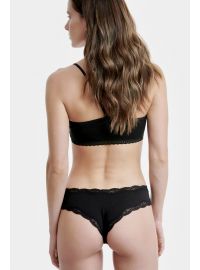 Γυναικείο boxer brazil Walk - Black - Lace brief από ίνες bamboo - 2 pack