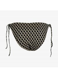 Μαγιό slip Rock Club - Μπικίνι - Δετό - Κανονικό - Μαύρο εμπριμέ