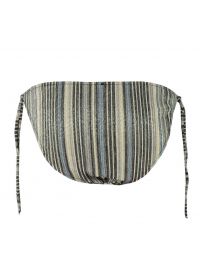 Μαγιό slip Rock Club - Μπικίνι - Δετό - Κανονικό - Μαύρο/Ριγέ Lurex