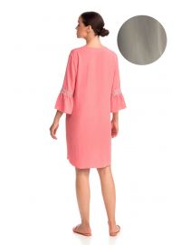 Γυναικείο φόρεμα Vamp - Λαδί καφτάνι - Μανίκι 3/4