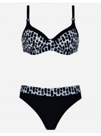 Σετ Γυναικείο μαγιό Naturana - Μπικίνι - Plus size - Μαύρο - E cup