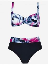 Σετ Γυναικείο μαγιό Naturana - Μπικίνι - Plus size - Εμπριμέ - D cup