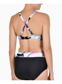 Σετ Γυναικείο μαγιό Naturana - Μπικίνι - Plus size - Εμπριμέ - D cup